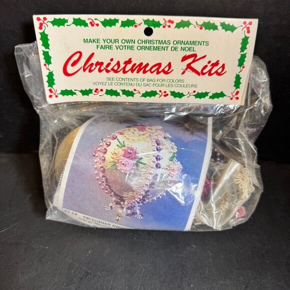 Vintage Victorian Ribbons & Roses Ornament Christmas Kit [Item 0212] - Picture 1 of 6